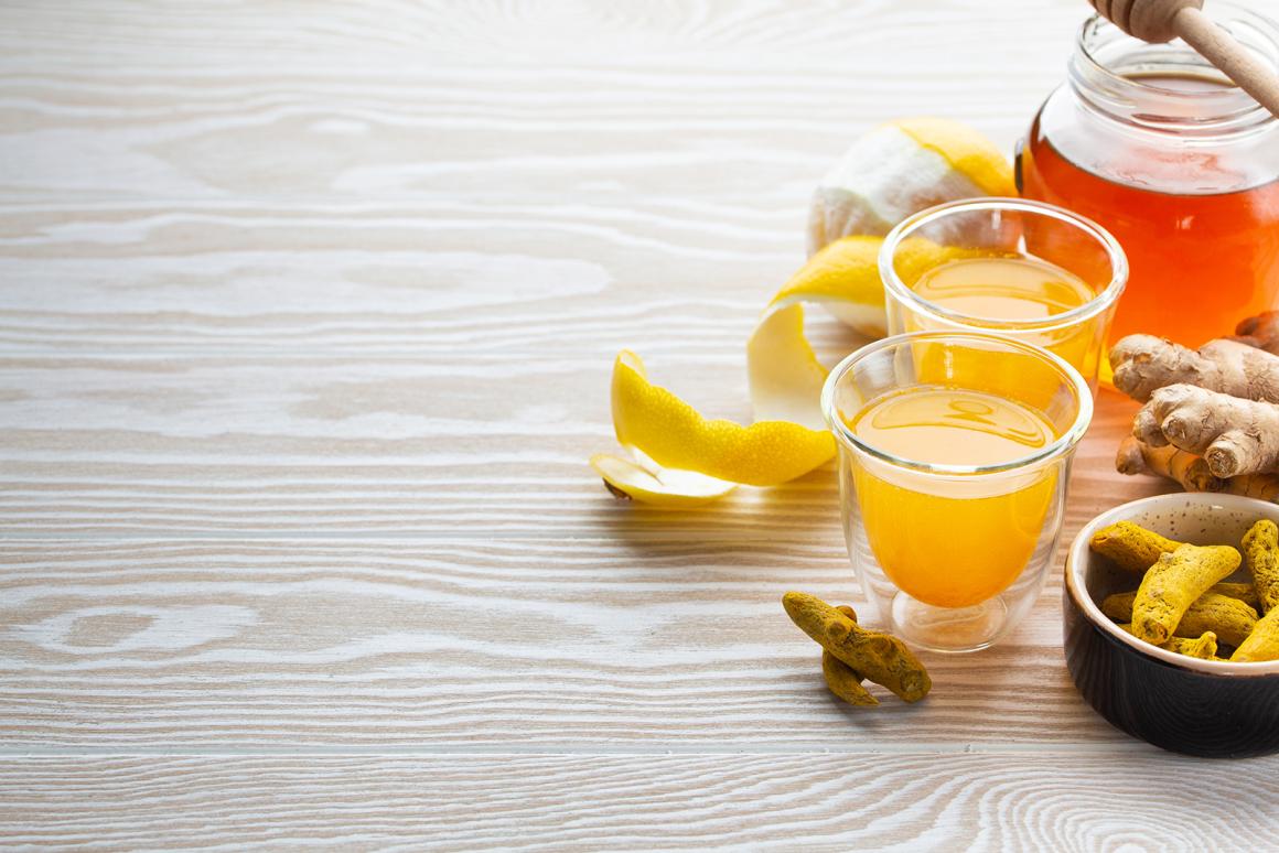 Ingwer-Shot mit Kurkuma