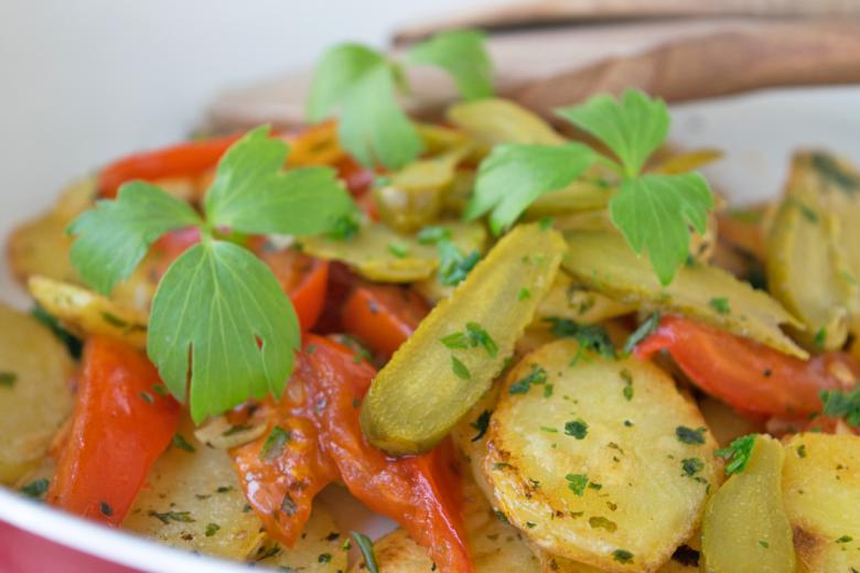 Kartoffelpfanne mit frischen Peterli