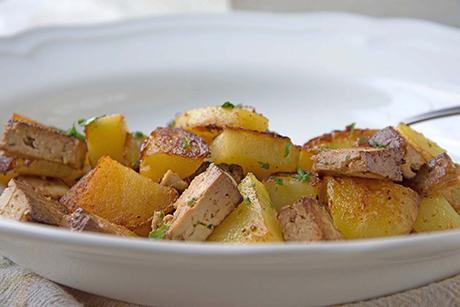 Bratkartoffeln mit Tofu