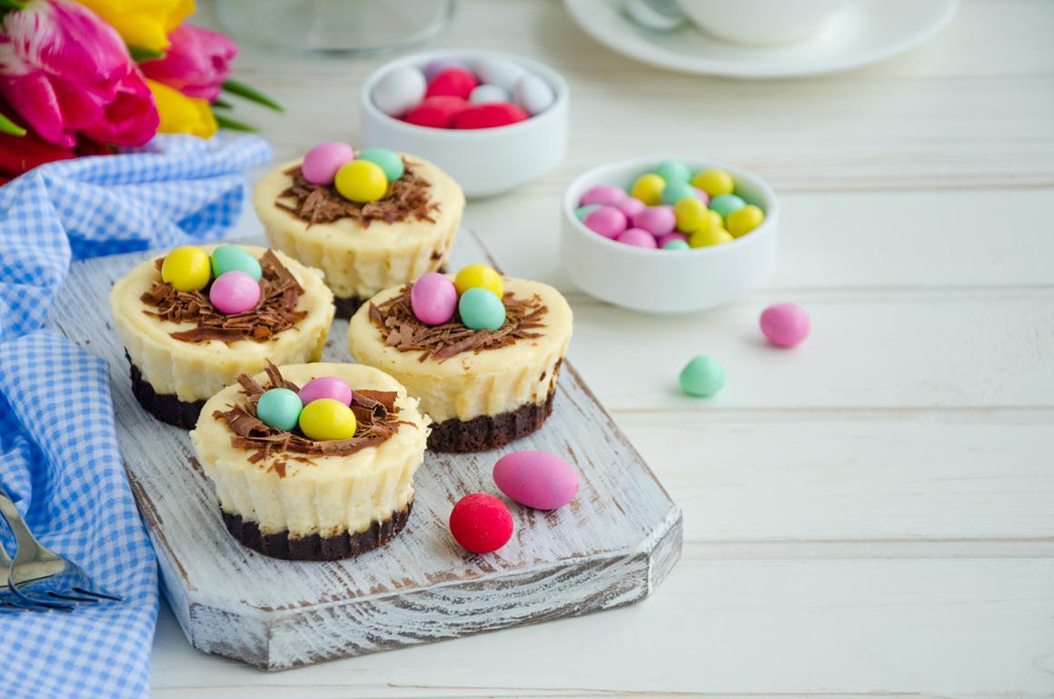 Mini Brownie-Käsekuchen