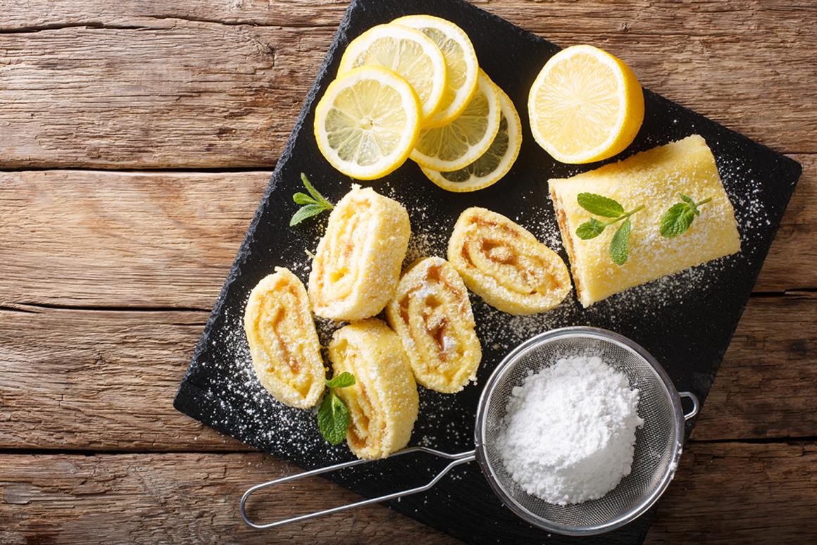Mini-Zitronenroulade