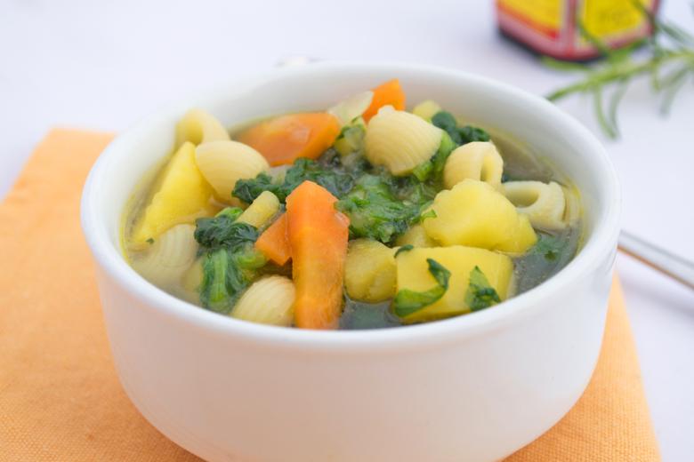 Hörnlisuppe mit Gemüse