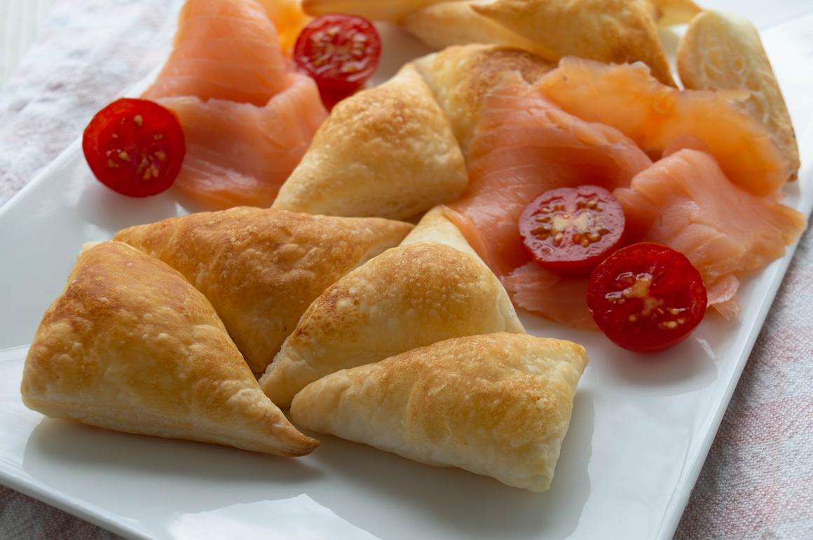 Blätterteig mit Lachs