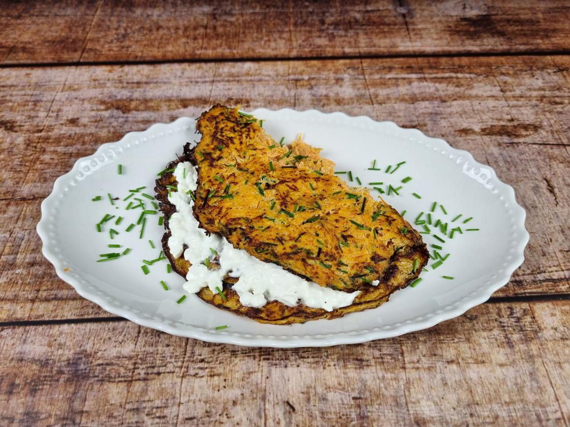 Rüebli-Crepe mit Käsefüllung - Rezept