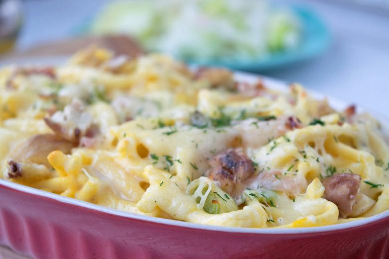 Knöpfli-Gratin mit Maroni