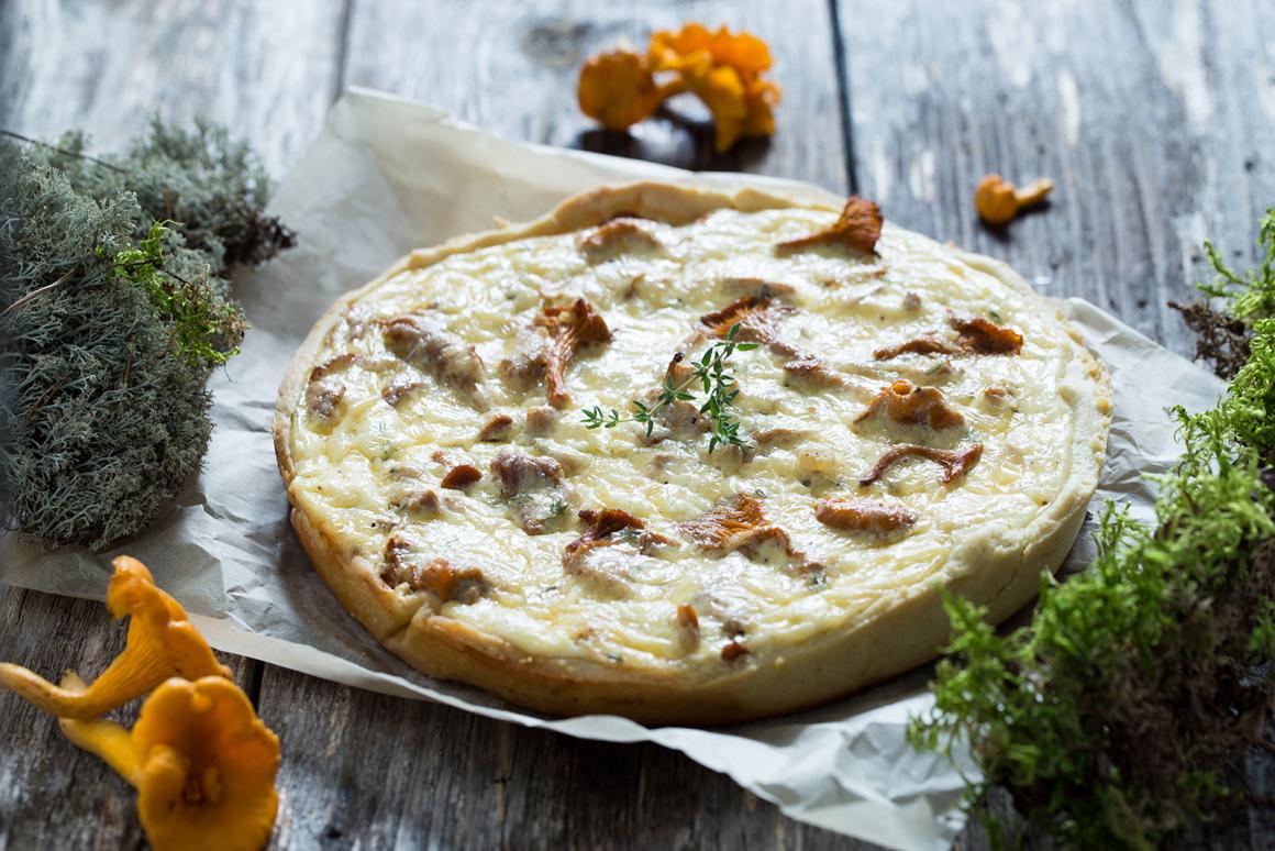 Feine Pfifferling-Quiche - Rezept