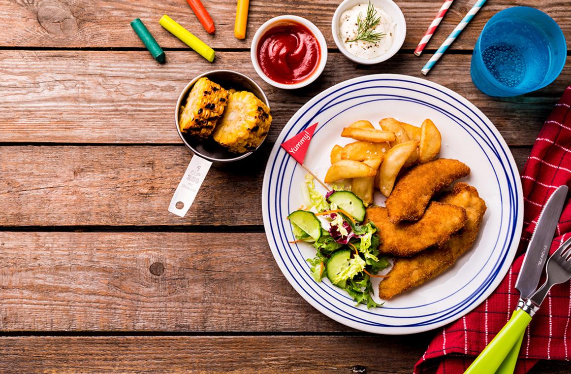 Kids-Nuggets mit Wedges