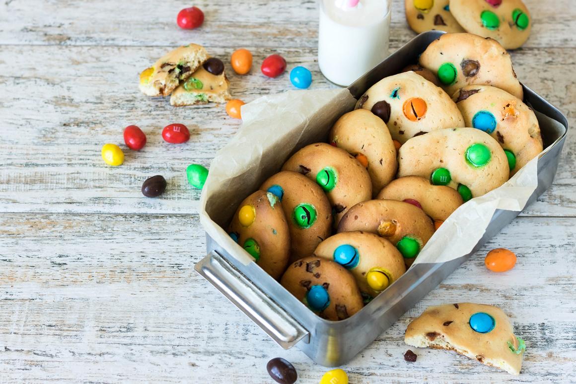Bunte Chocolate Chip Cookies