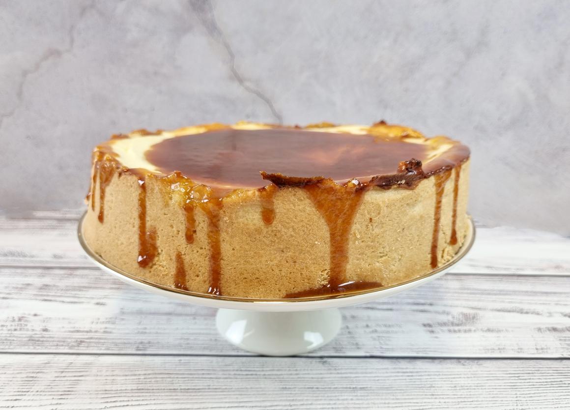 Apfel-Cheesecake mit Salzkaramell