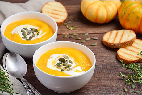 Schweizer Kürbiscremesuppe
