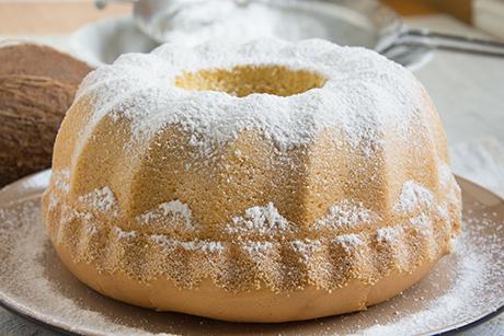 Kuchen aus weisser Schokolade