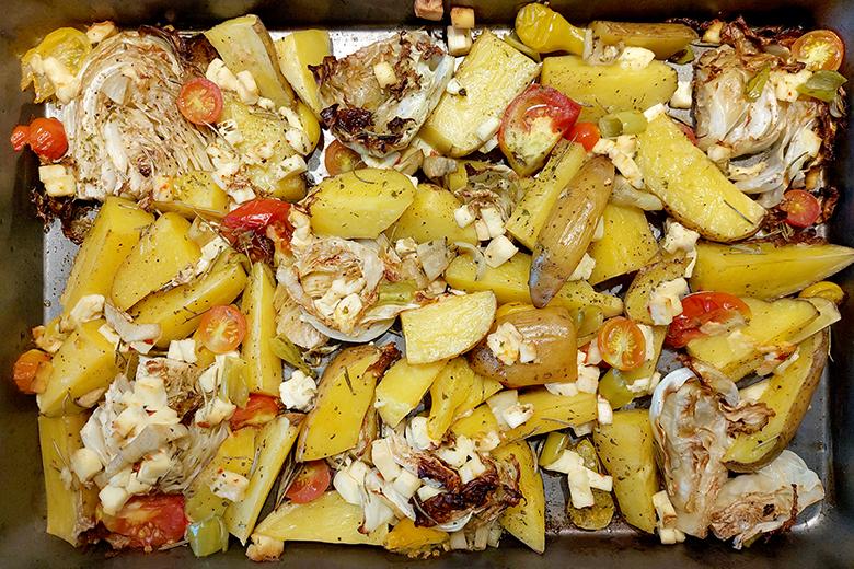 Herbstliches Ofengemüse mit Feta