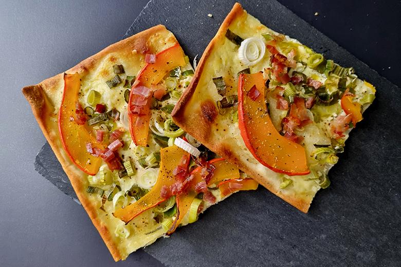Herbstlicher Kürbisflammkuchen