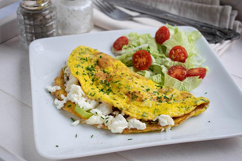 Ziegenkäse Omelett