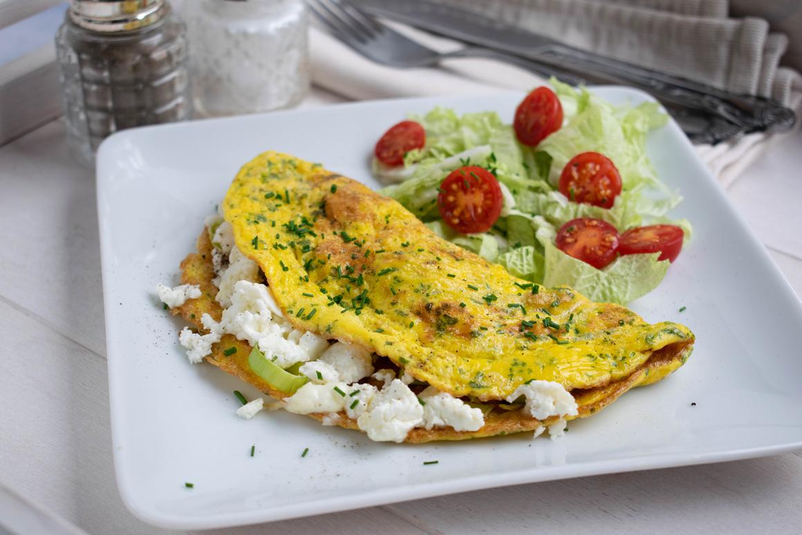 Ziegenkäse Omelett