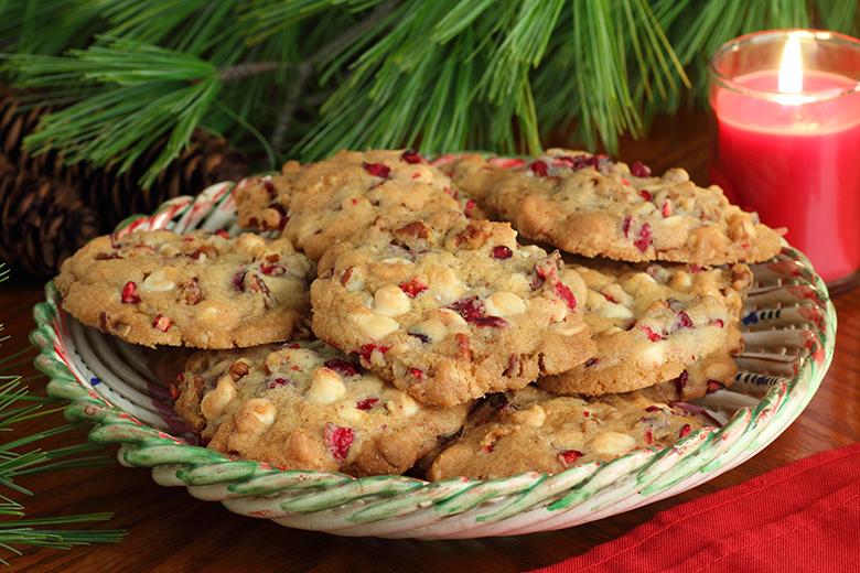 Cranberry-Cookies mit weisser Schokolade