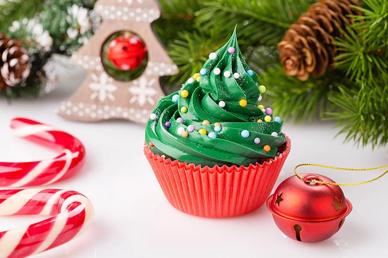 Grüne Buttercreme für Cupcakes