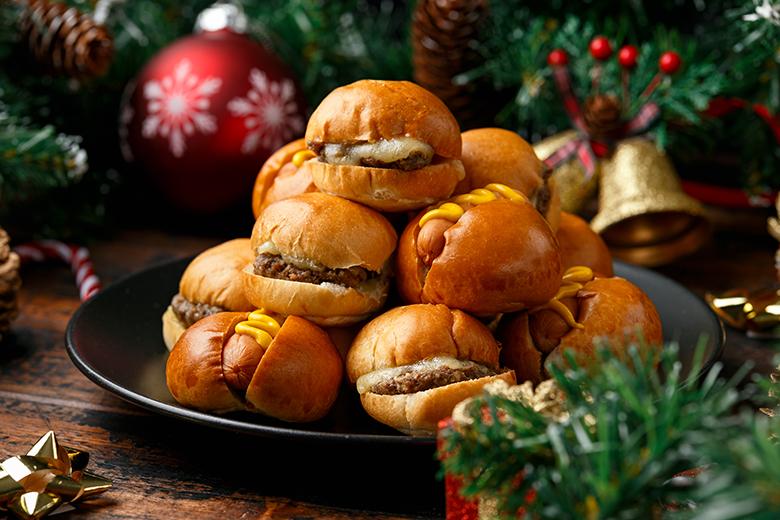 Mini Burger- und Hot Dogs