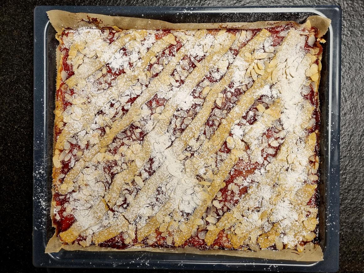 Linzer-Schnitten vom Blech