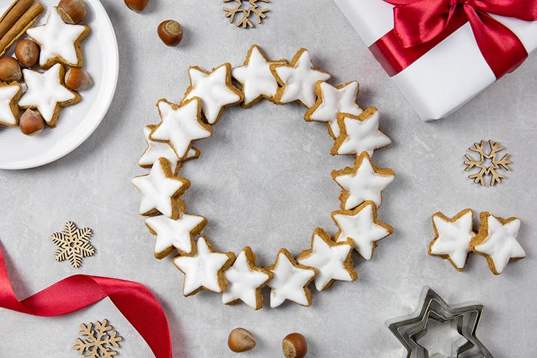 Weihnachtlicher Guetzlikranz
