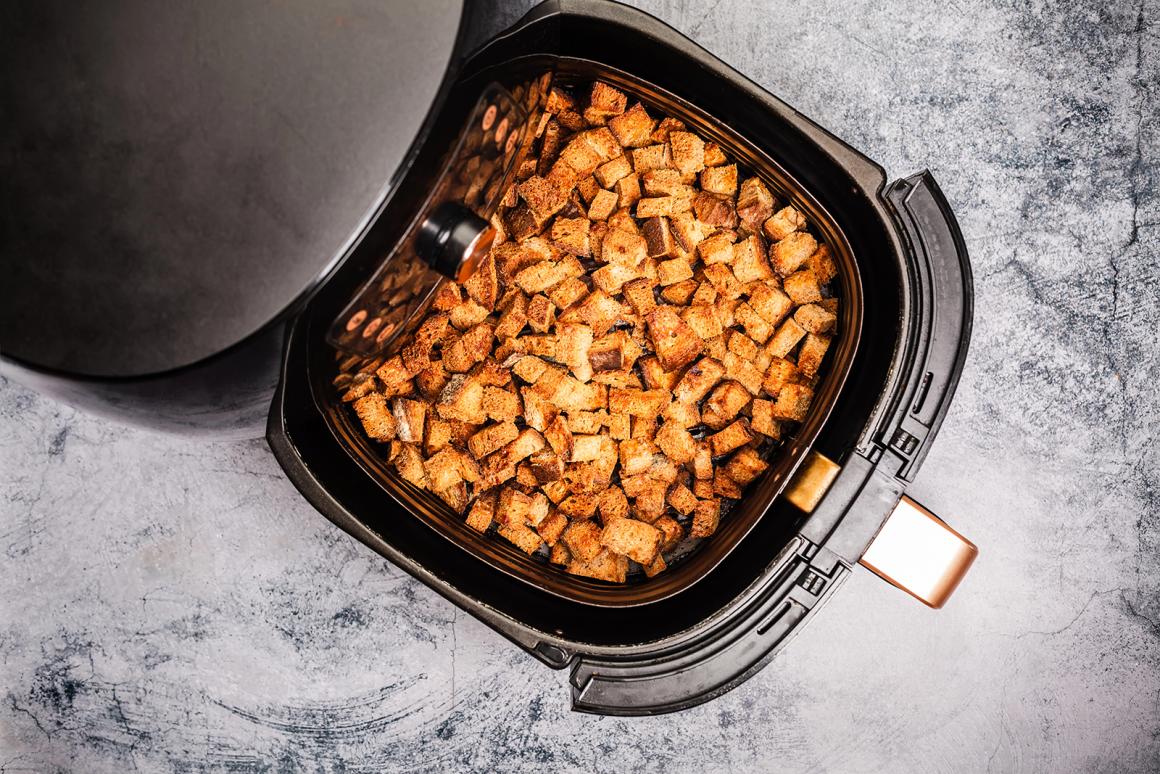 Croutons aus dem Air Fryer