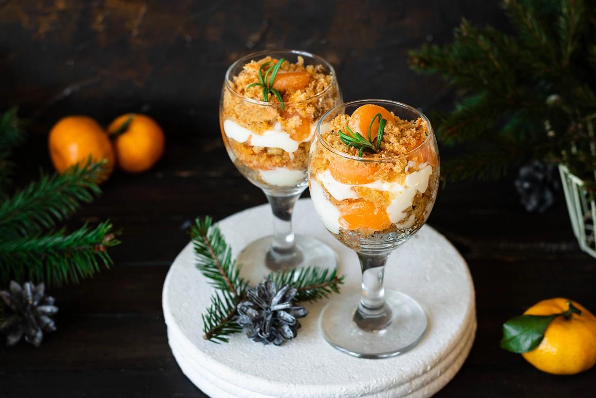 Weihnachtliches Schichtdessert