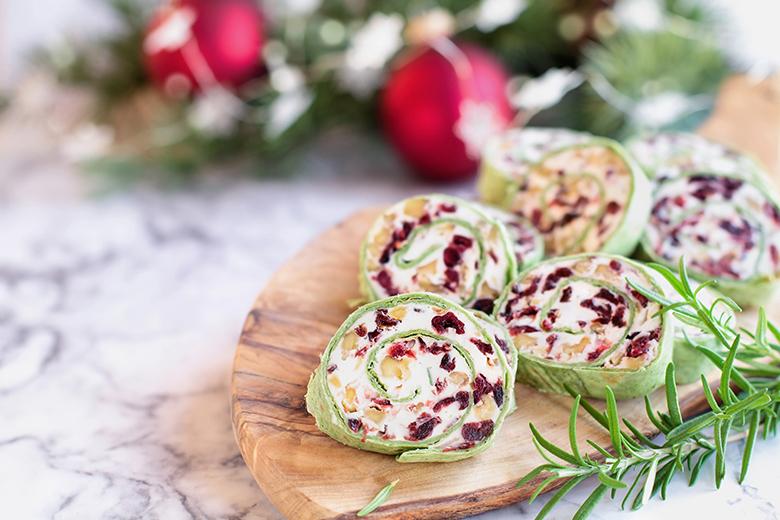 Frischkäse-Cranberry-Rolle