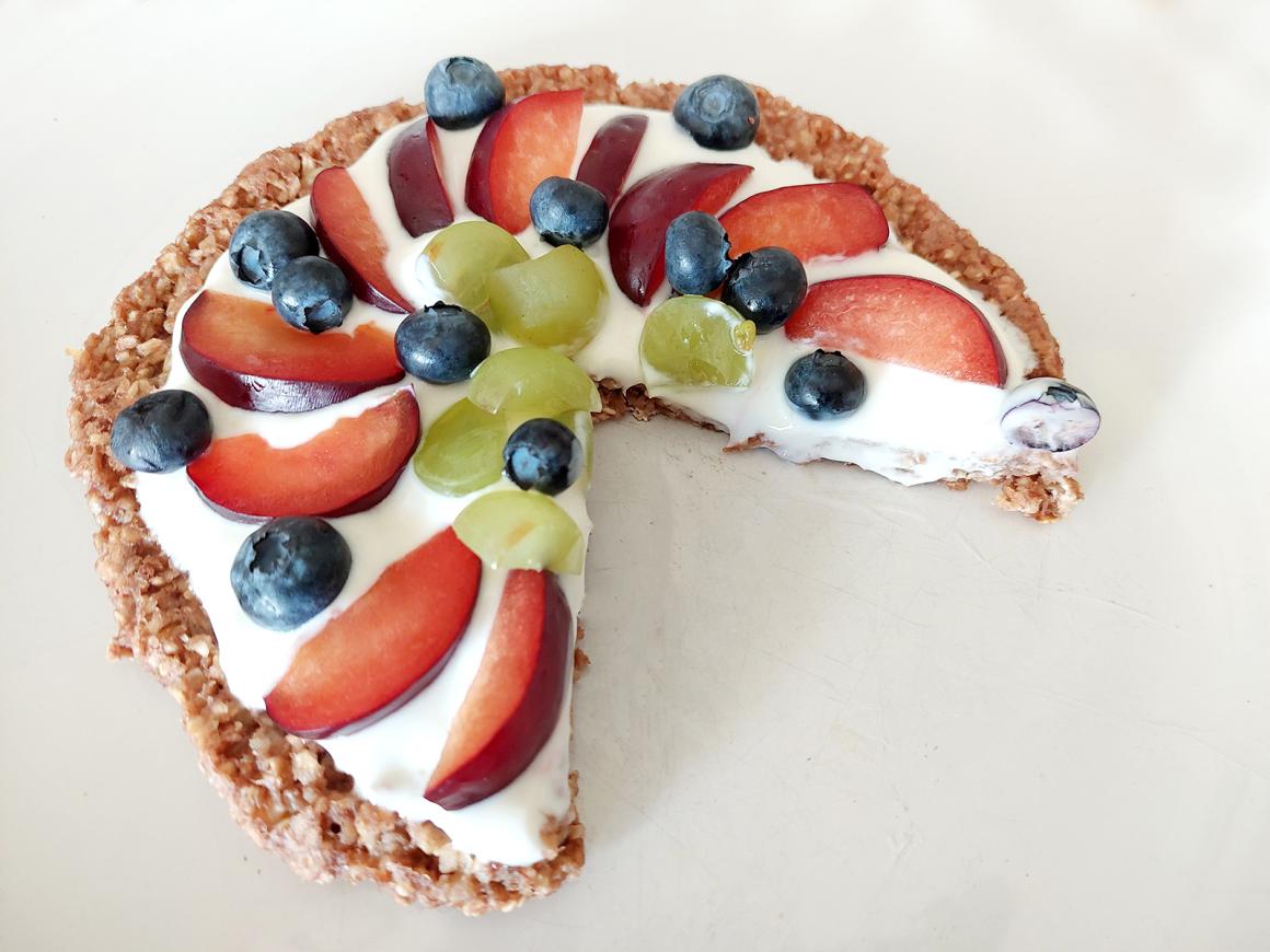 Frühstückspizza mit Kakao