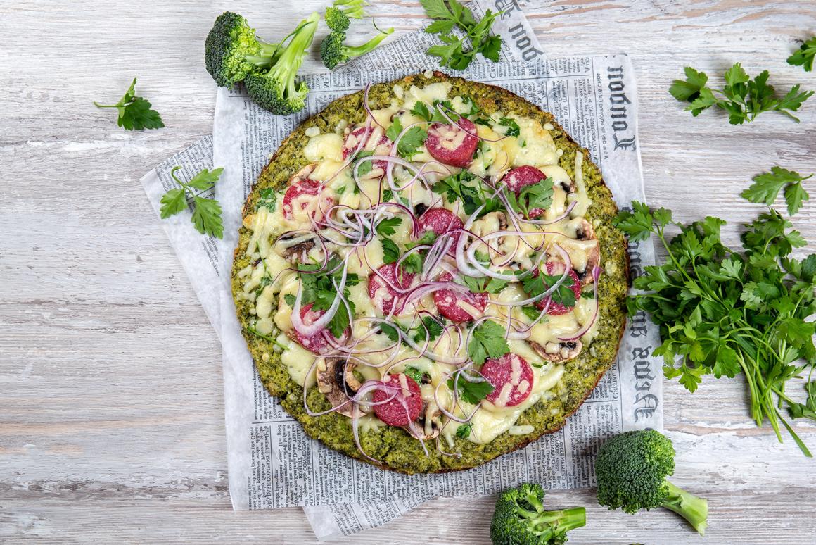 Keto-Pizza mit Chorizo