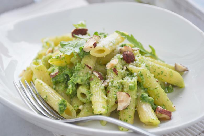 Pasta an Rucolapesto