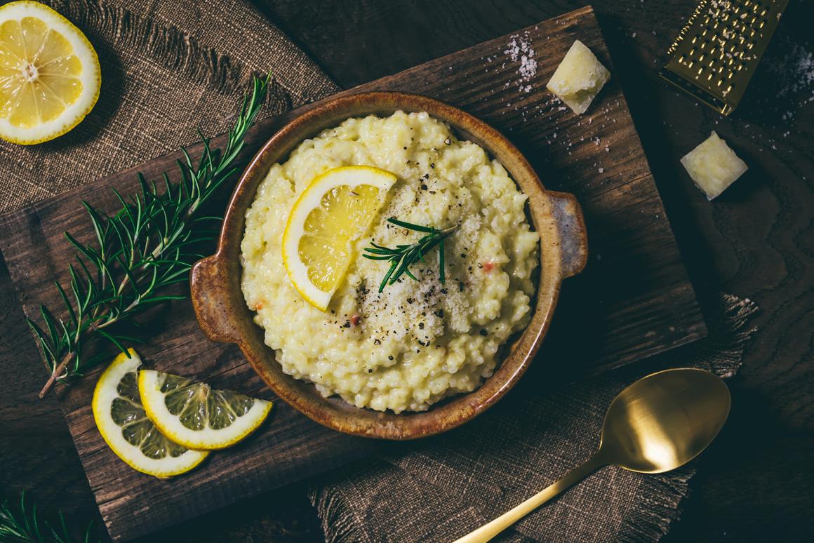 Winterliches Zitronen-Risotto