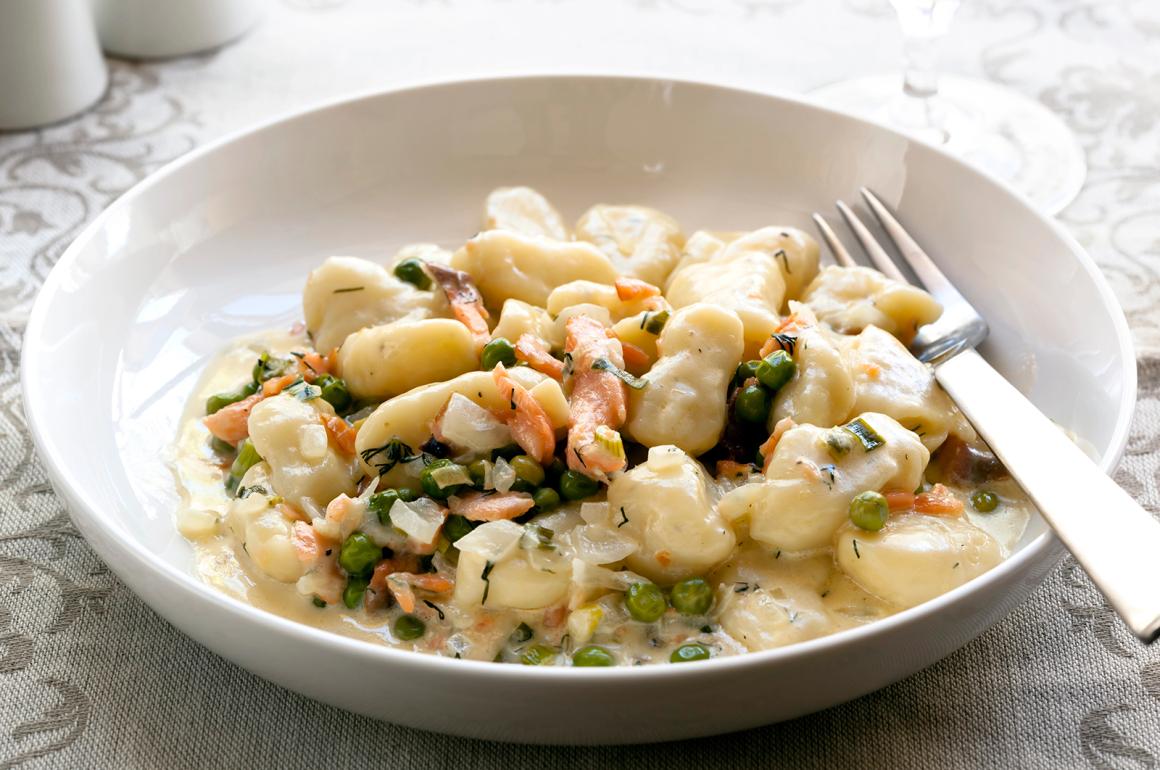 Gnocchi mit Räucherlachs