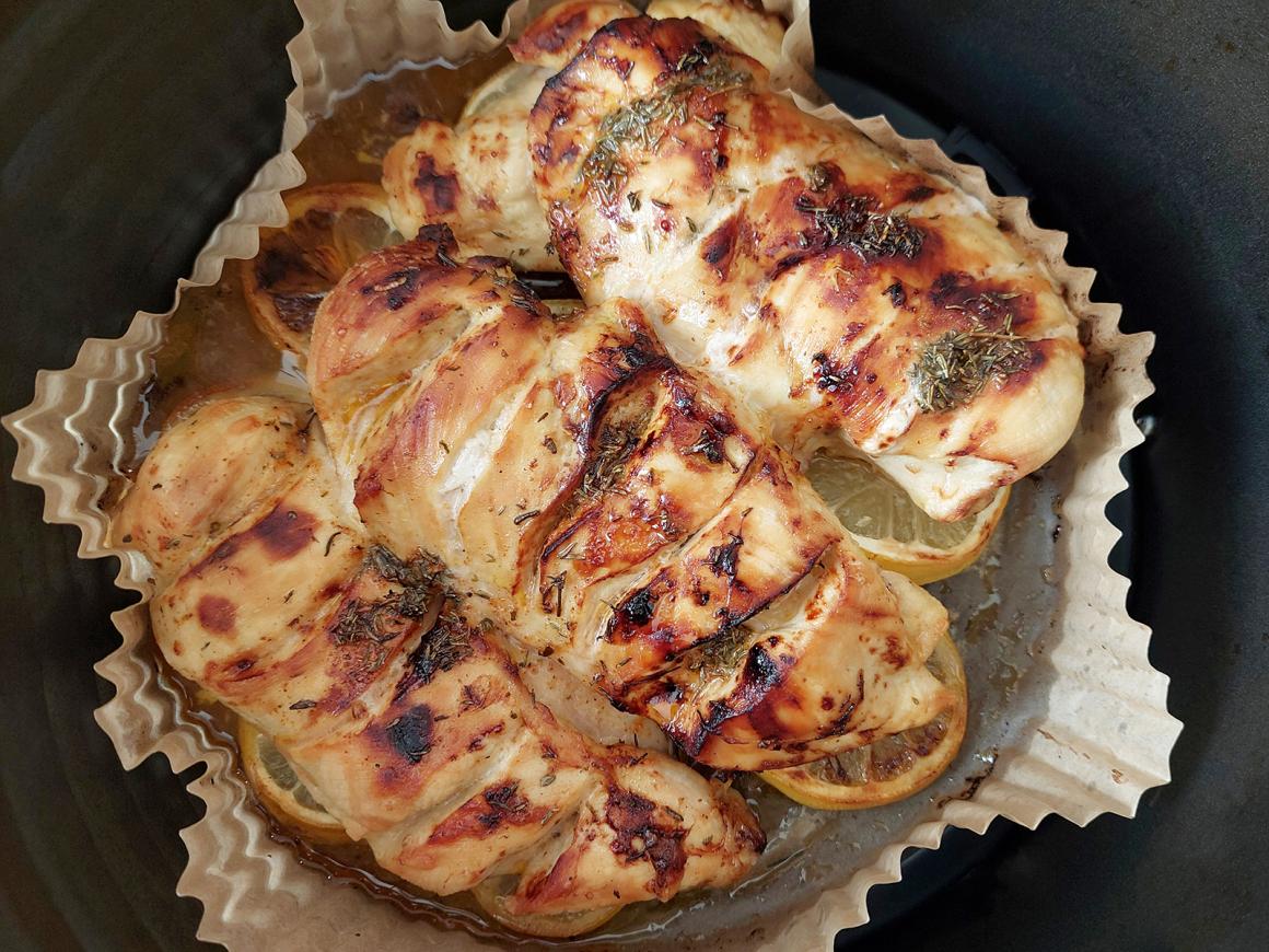 Mediterranes Poulet aus dem Airfryer