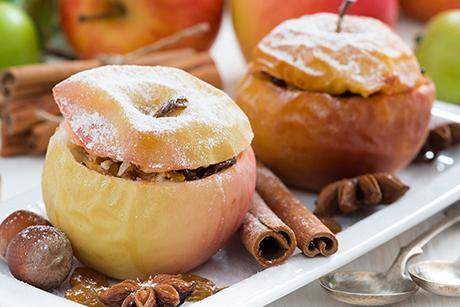 Bratapfel mit Lebkuchen