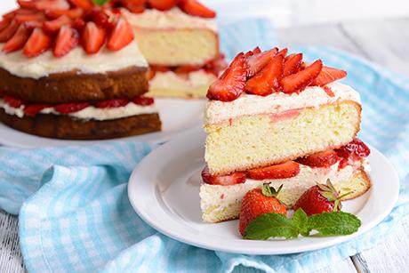Obstkuchen mit 2 Schichten