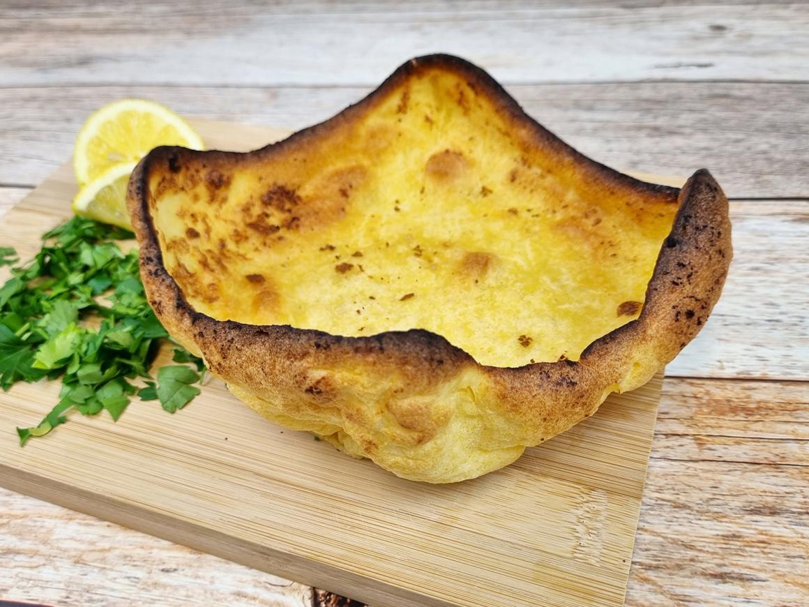 Pikanter Ofenpfannkuchen mit Meerrettich