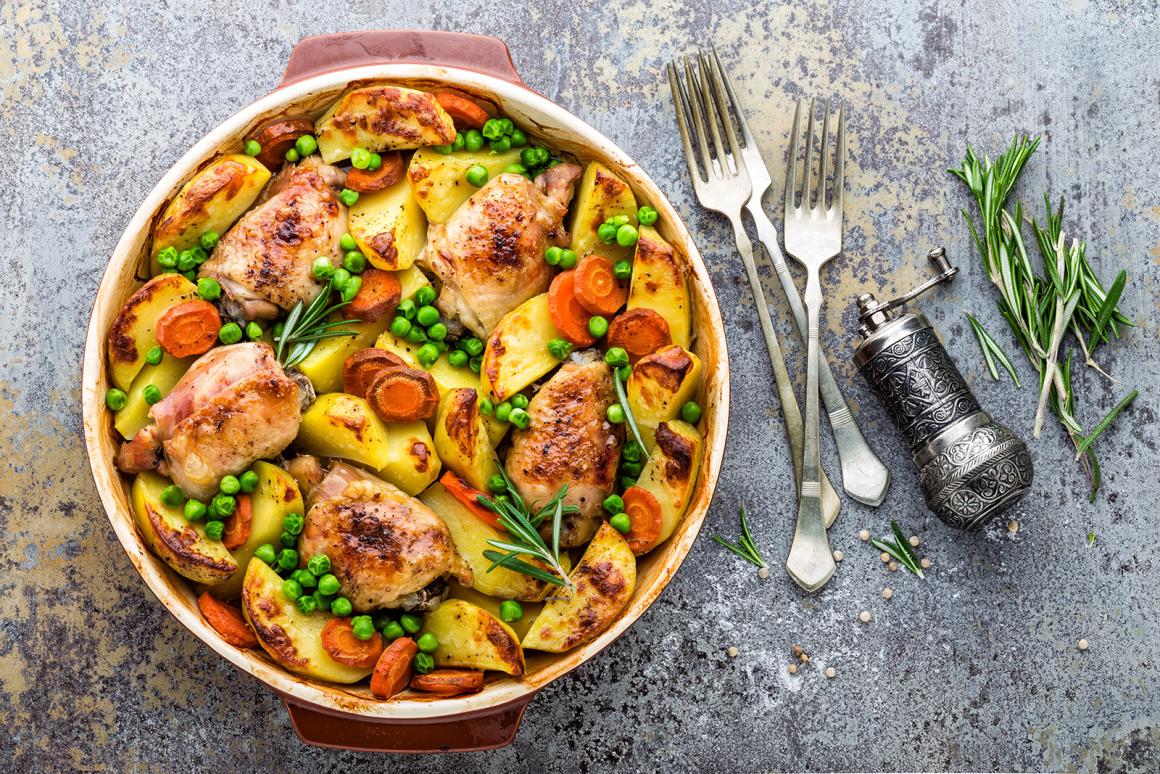 Kartoffel-Poulet-Pfanne