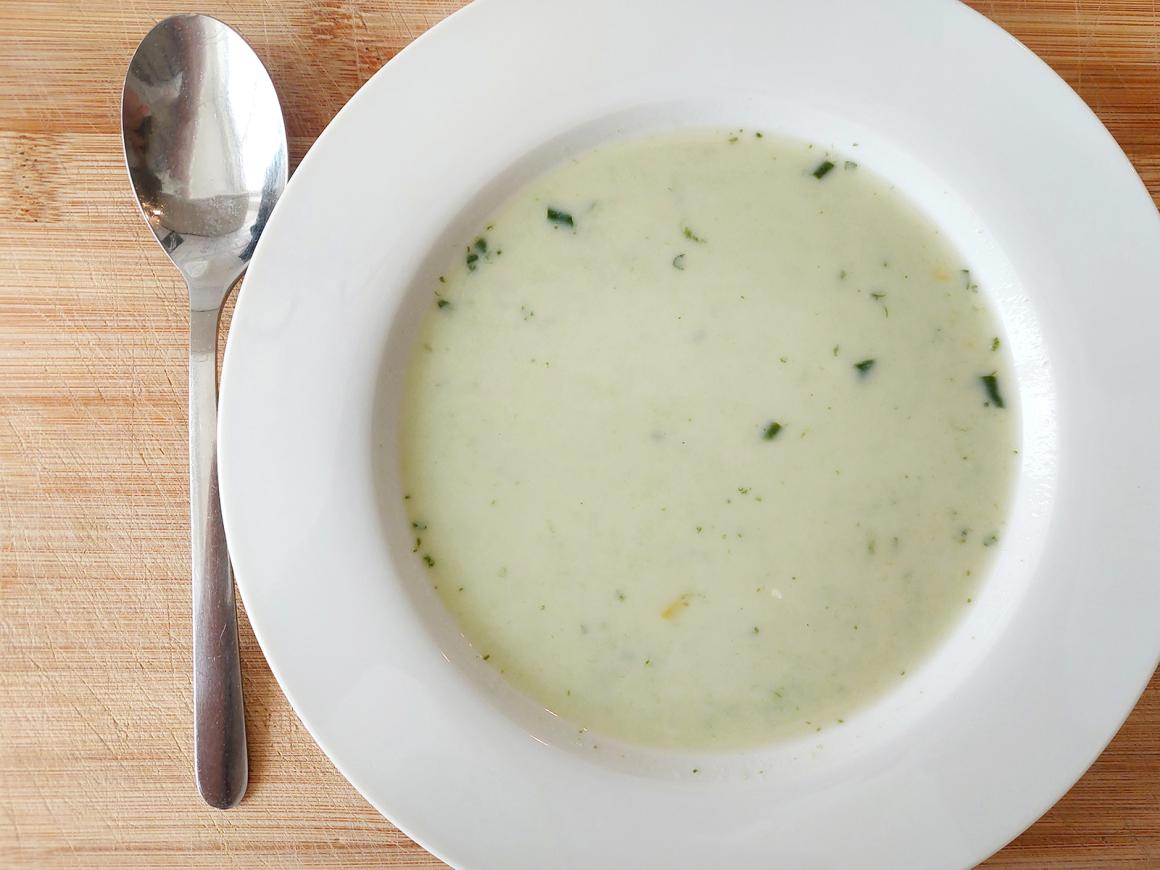 Käse-Bärlauchsuppe