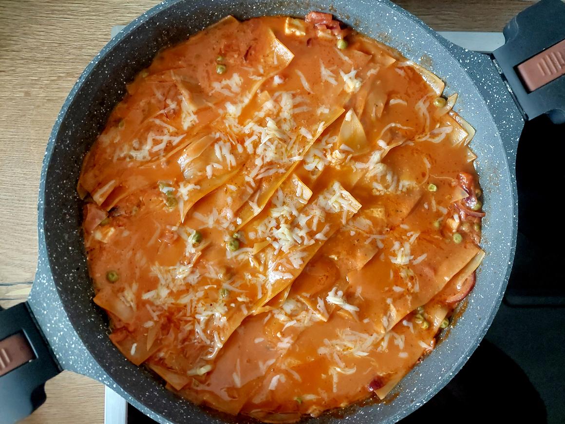 Vegetarische Pfannenlasagne