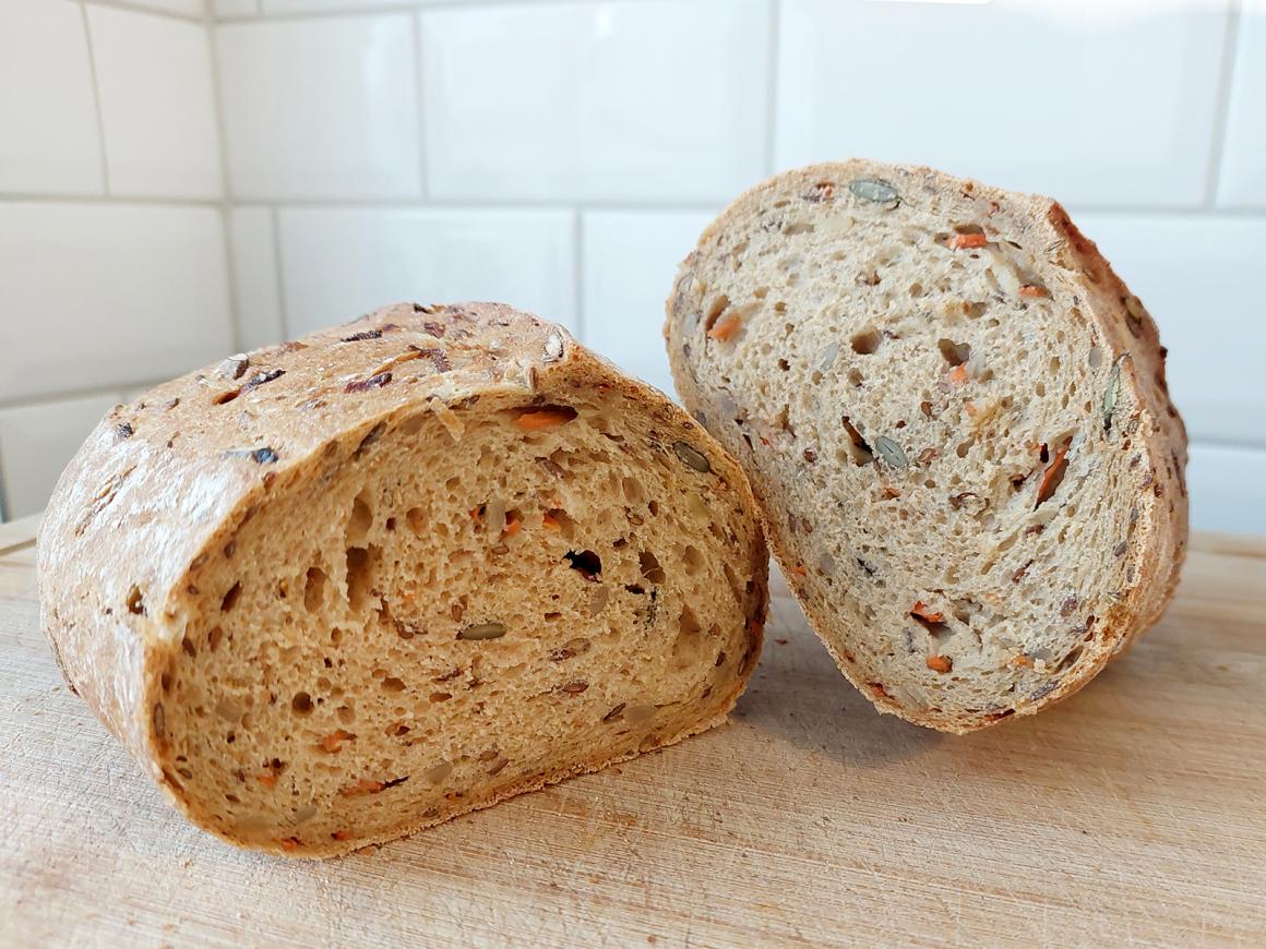 Rüeblibrot mit Kürbiskernen