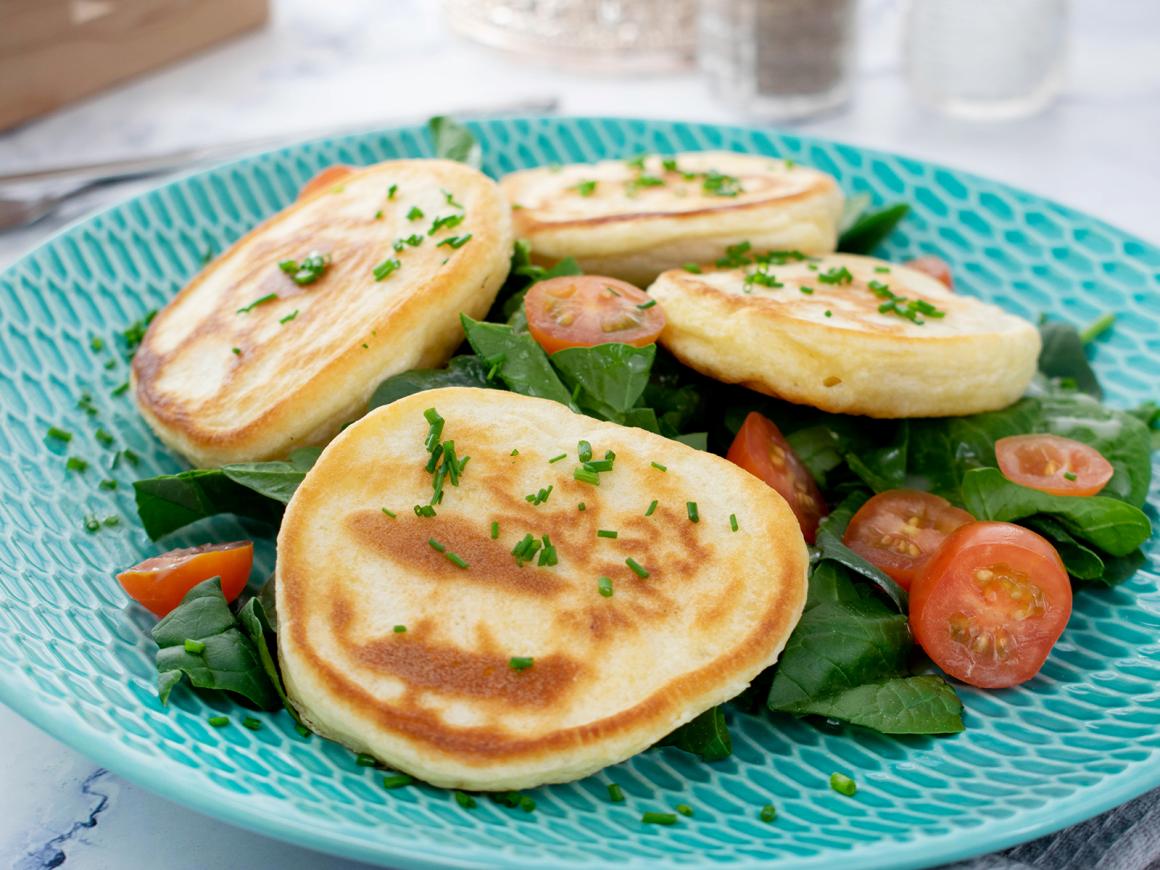 Blinis mit Spinat