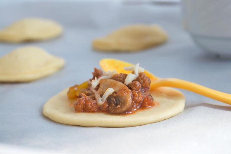 Hackfleisch in Teigtaschen