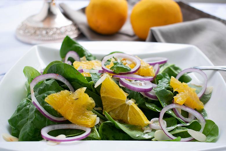 Spinatsalat mit Orangen