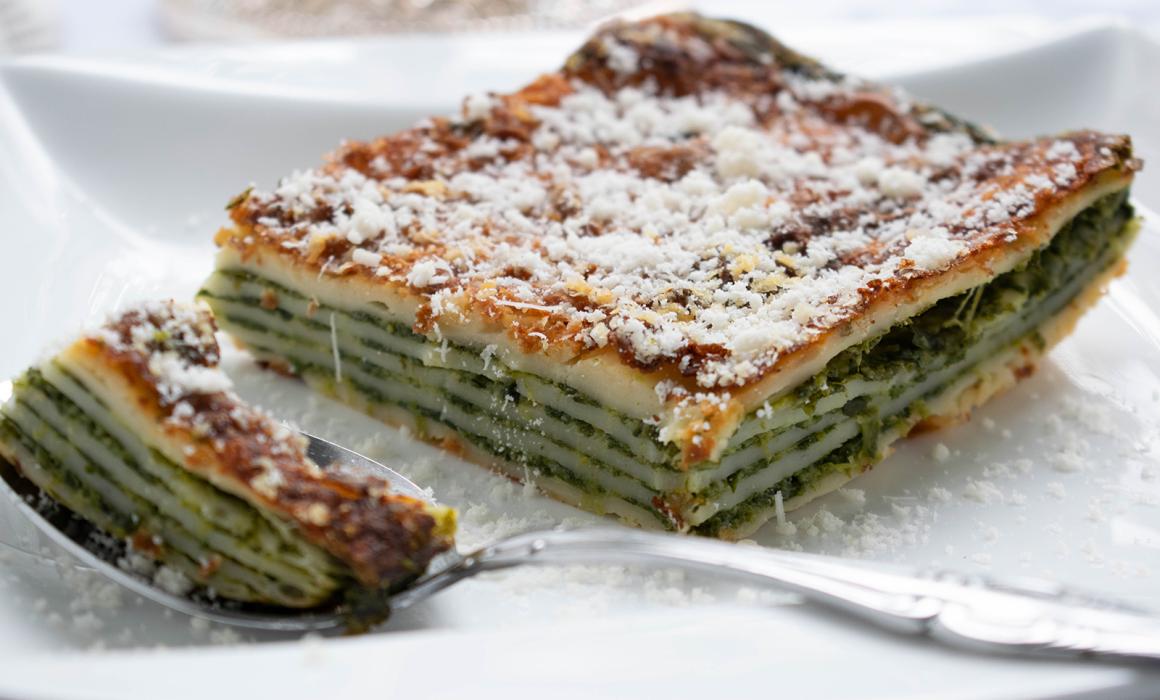 Spinatlasagne mit Rahmspinat