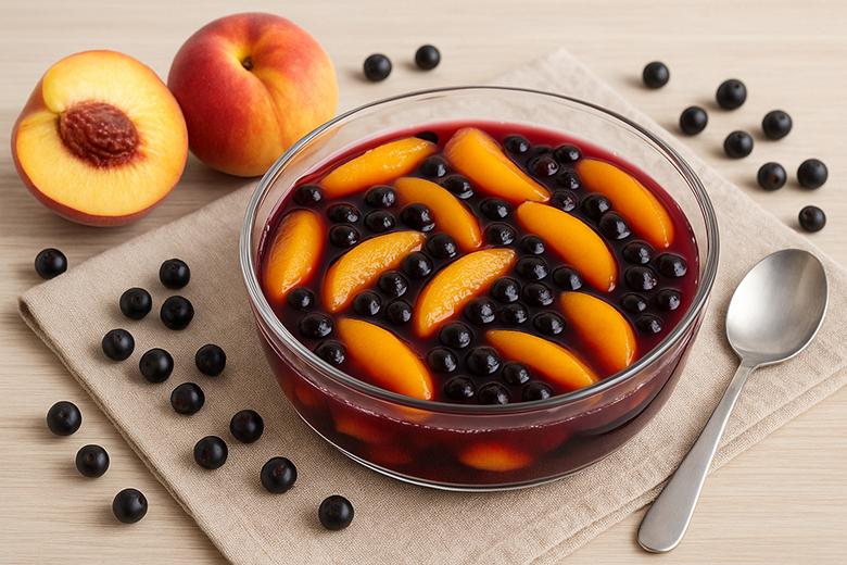 Aronia-Pfirsich-Kompott