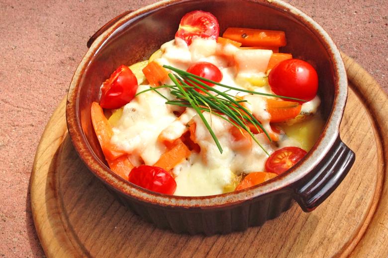 Leichter Gemüsegratin