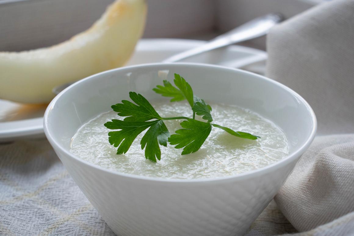 Geeiste Melonensuppe