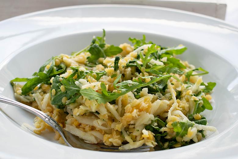 Linsensalat mit Apfel