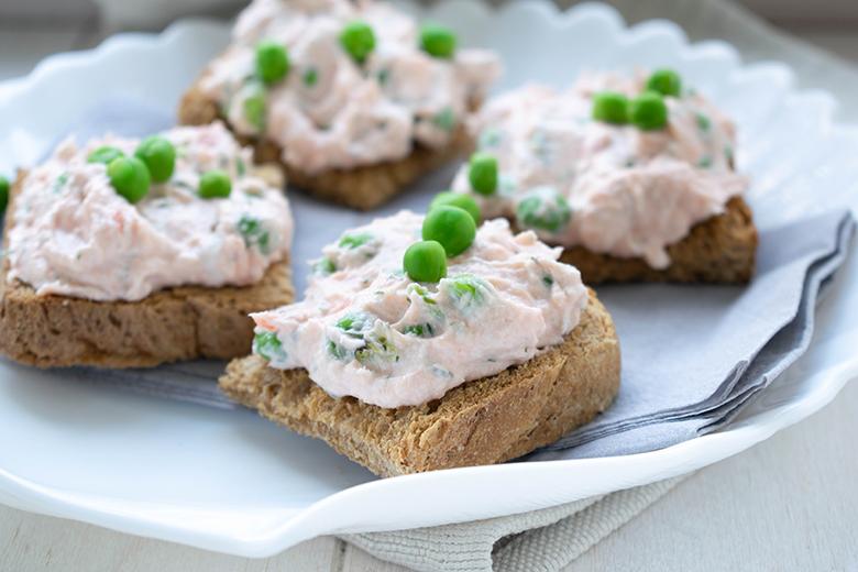 Erbsen-Lachs-Aufstrich