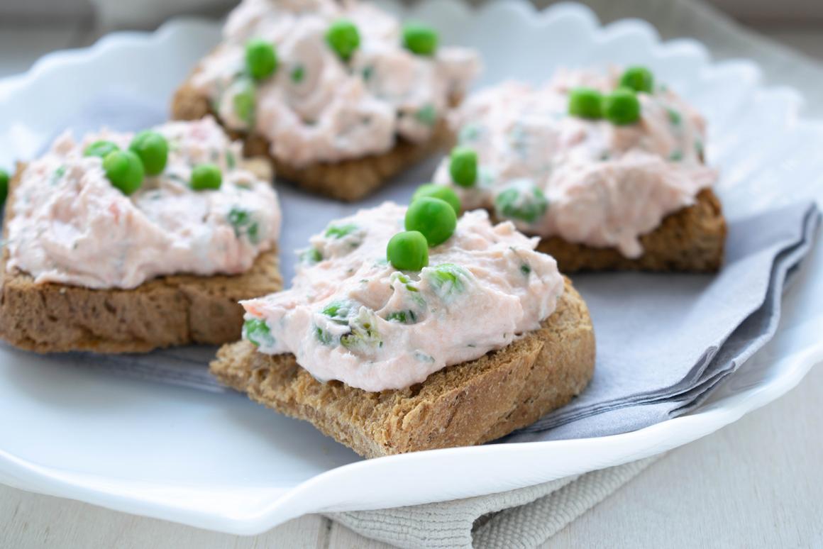 Erbsen-Lachs-Aufstrich